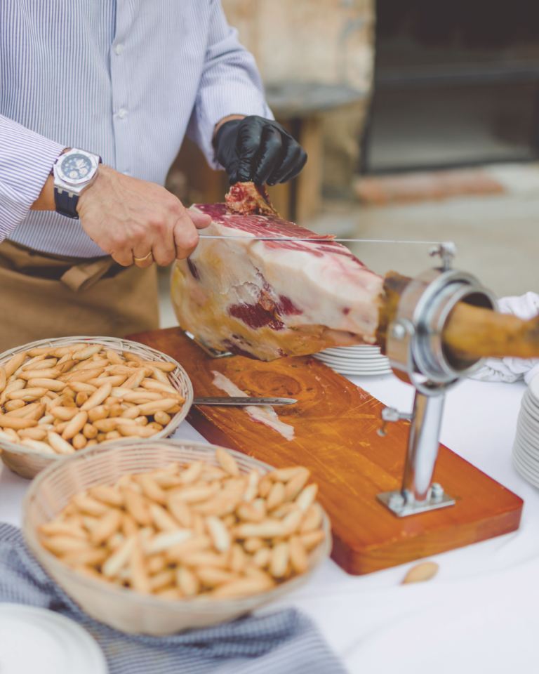 Cortador de jamón para eventos